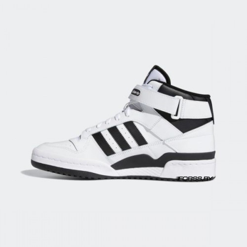 Кроссовки Adidas Forum Mid (White-Black) - фото 4 - id-p215329802
