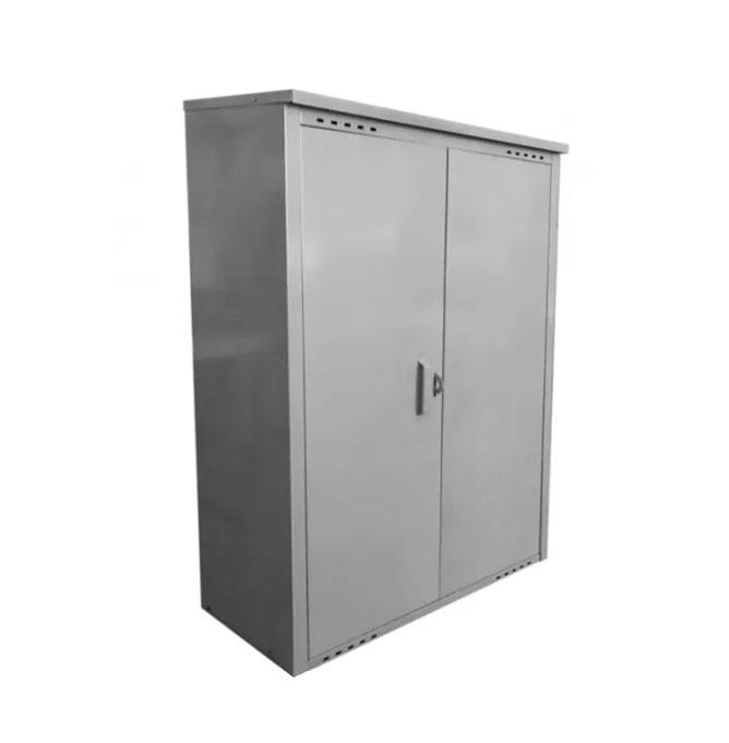 Шкаф для газовых баллонов двойной 2х50 л высота 1,4м серый - фото 1 - id-p215330618