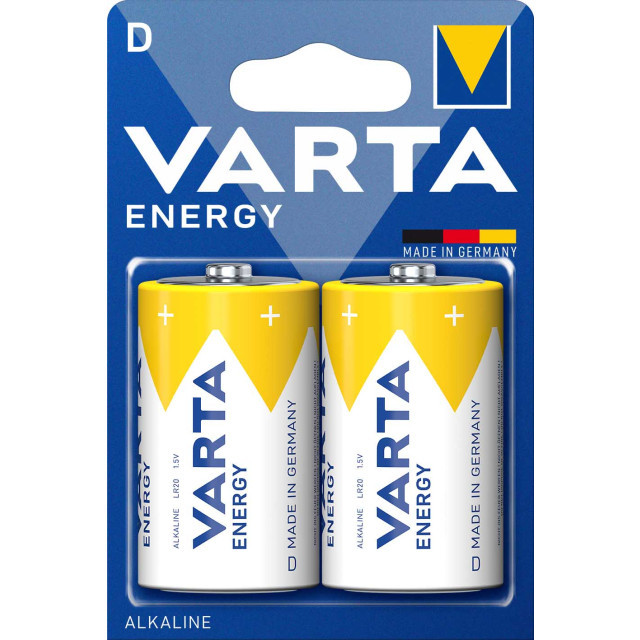 Элемент питания LR20 - VARTA Energy, 1.5V, Alkaline (D), Made in Germany - фото 3 - id-p215330612