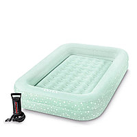 Детский надувной матрас с насосом Intex Kidz Travel Bed Set, 168*107*25 см (66810NP)