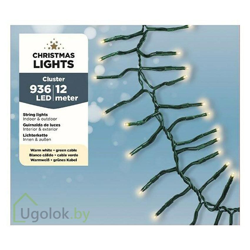 Гирлянда светодиодная 12 м Lumineo 936 LED теплый белый - фото 1 - id-p215331200