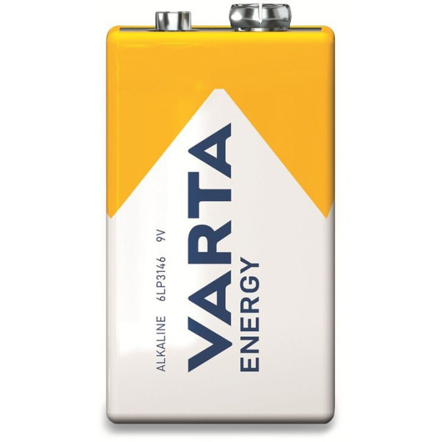 Элемент питания 6LR61 - VARTA Energy, 9V, Alkaline (Крона), Made in Malasia - фото 2 - id-p215331396