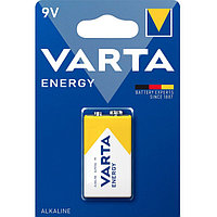 Элемент питания 6LR61 - VARTA Energy, 9V, Alkaline (Крона), Made in Malasia