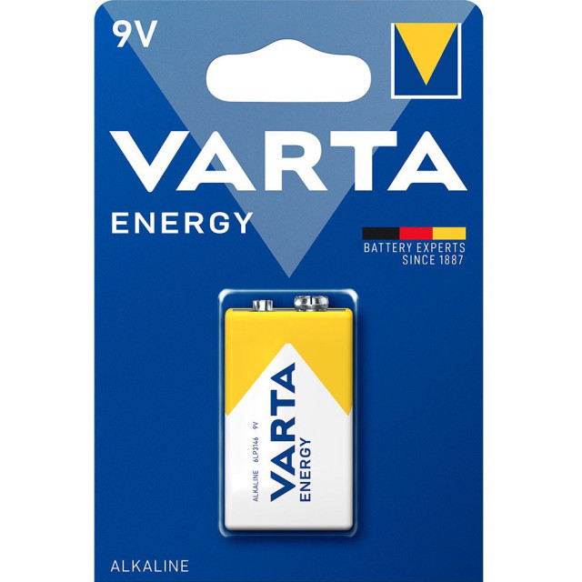 Элемент питания 6LR61 - VARTA Energy, 9V, Alkaline (Крона), Made in Malasia - фото 1 - id-p215331396