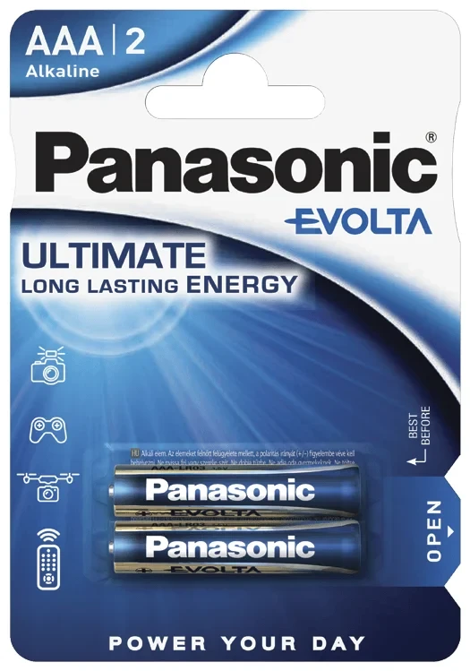 Батарейка Panasonic Evolta LR03EGE/2BP AAA - фото 1 - id-p215331558