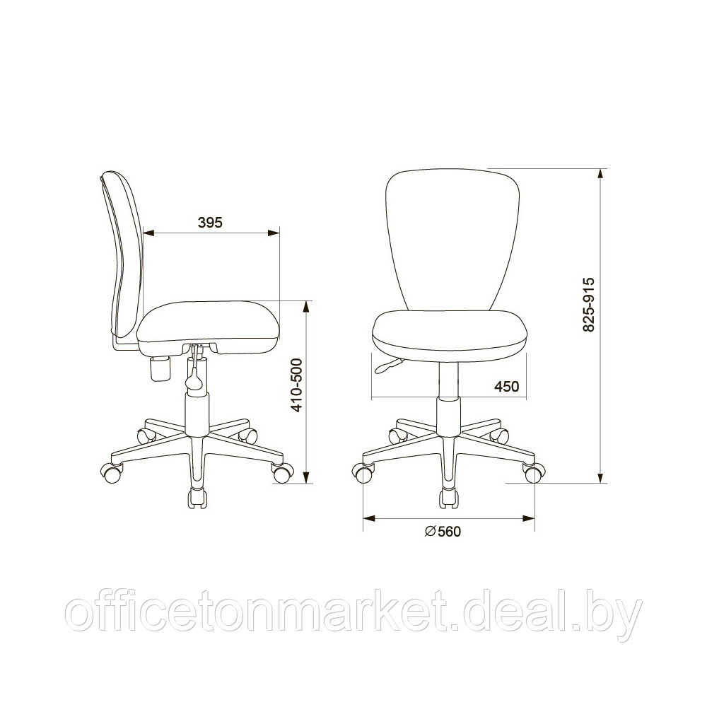 Кресло детское Бюрократ KD-W10, мультиколор - фото 5 - id-p214488664