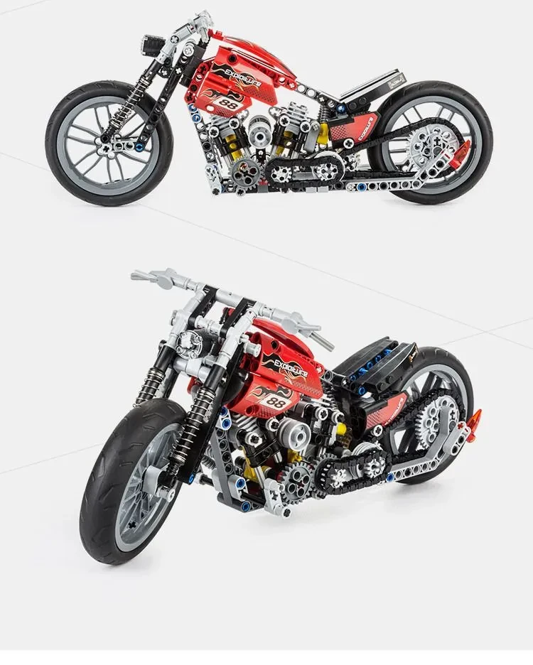 Конструктор "Мотоцикл Харлей" Harley 378 деталей - фото 2 - id-p215333222