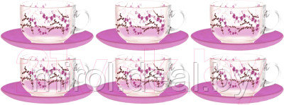 Набор для чая/кофе Luminarc Kashima Purple N3627 - фото 1 - id-p215334239