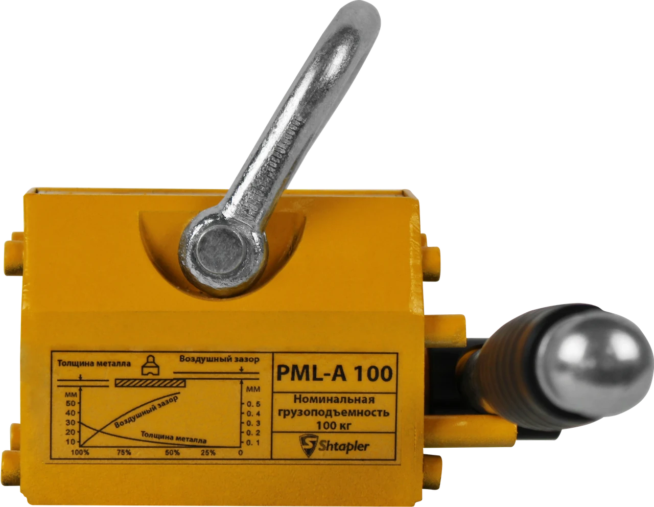 Захват магнитный Shtapler PML-A 100 (г/п 100 кг) - фото 6 - id-p159225992