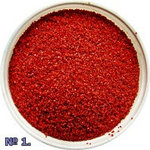 Песок цветной 0,4 мм (кварцевый) красный  1 кг