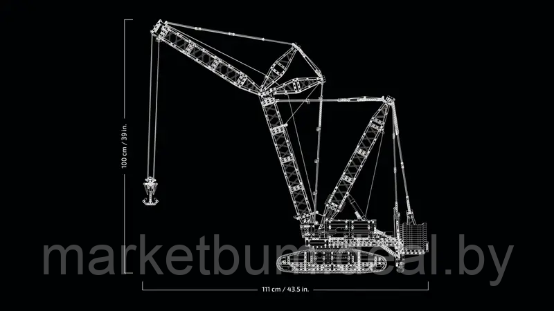 Конструктор LEGO Technic 42146, Гусеничный кран Liebherr LR 13000. - фото 7 - id-p215322080