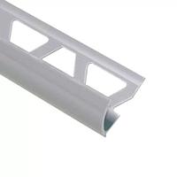Уголок (раскладка) для плитки наружный ПВХ 10 мм., 2,5м. Серый