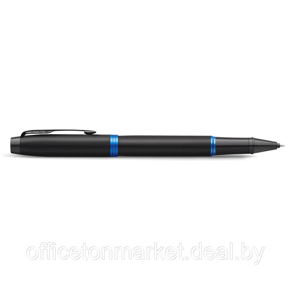 Ручка-роллер Parker "IM Vibrant Rings T315 Marine Blue PVD", 0,5 мм, черный, синий, стерж. черный - фото 5 - id-p215336886
