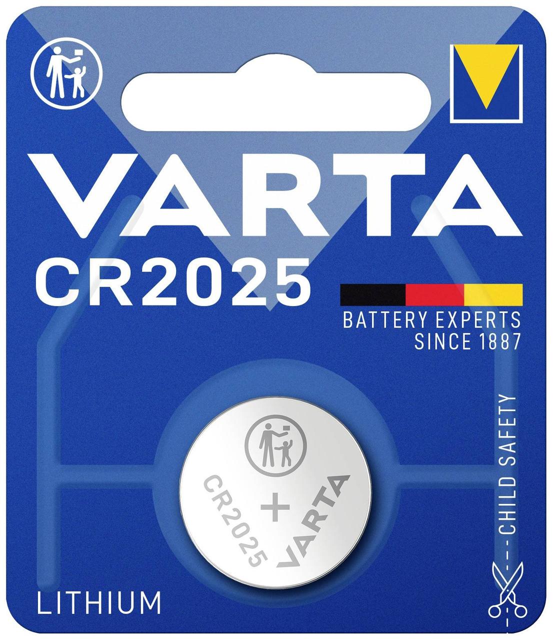 Элемент питания CR2025 - VARTA, 3V, Lithium - фото 1 - id-p215337797