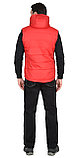 Жилет СИРИУС-ЗОДИАК утепленный с капюшоном красный с флисовой подкладкой, фото 2