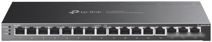 Настраиваемый коммутатор TP-Link TL-SG2016P - фото 1 - id-p215338639