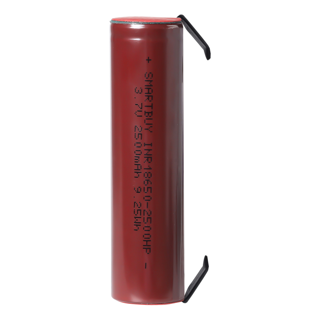 Аккумулятор 18650 2500mAh высокотоковый - Smartbuy SBBR-18650-1S2500HP, 3.7v, 18А, Li-Ion, с выводами, плоск + - фото 1 - id-p215338903