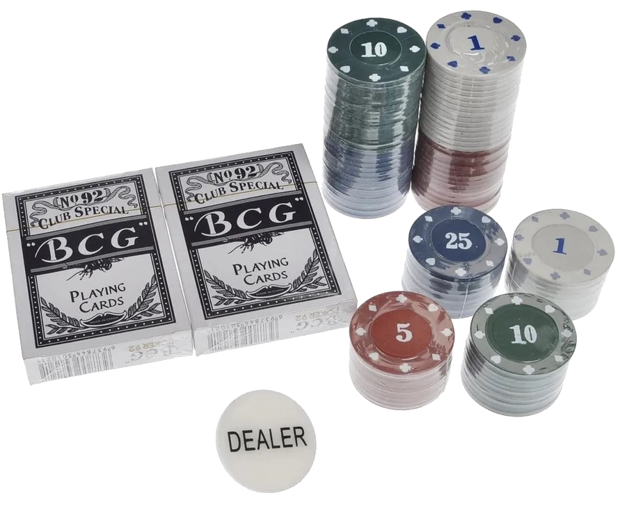 Набор для игры в покер "Professional Poker Chips", 100 фишек + 2 колоды карт - фото 3 - id-p215340593