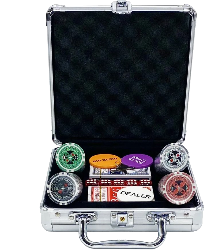 Покерный набор Premium Poker Ultimate, 100 фишек 11.5 г с номиналом в чемодане - фото 2 - id-p215340902
