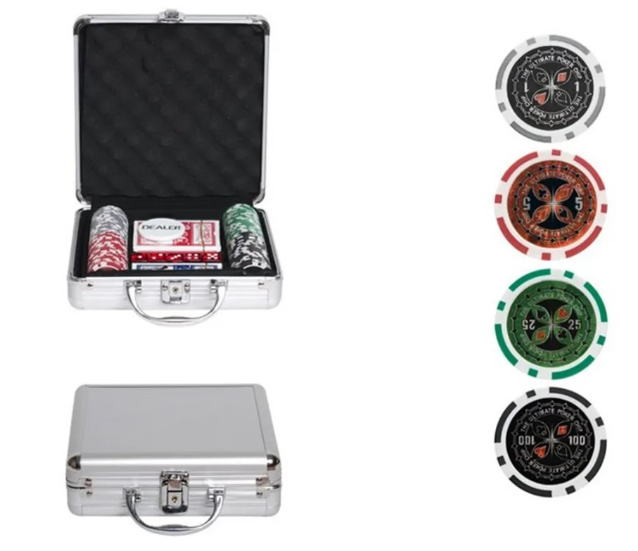 Покерный набор Premium Poker Ultimate, 100 фишек 11.5 г с номиналом в чемодане - фото 7 - id-p215340902
