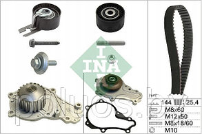 Комплект ГРМ с водяным насосом INA 530023930