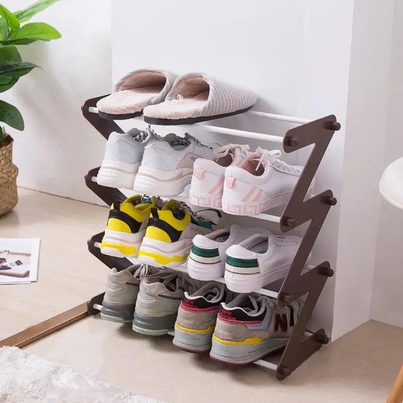 Органайзер для обуви 4 полки Shape Shoe rack | Стеллаж для хранения обуви | Стойка под обувь - фото 6 - id-p215353155