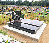 ДВОЙНОЙ ГРАНИТНЫЙ ПАМЯТНИК С ПОДХОРОНЕНИЕМ, фото 2