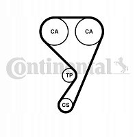 Комплект ГРМ с водяным насосом Continental CT1211WP1