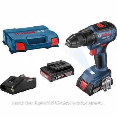 Bosch GSR 18V-50 (0.601.9H5.000), Аккумуляторная дрель-шуруповерт бесщеточная, 18 В, 2 А/ч - фото 1 - id-p215353648