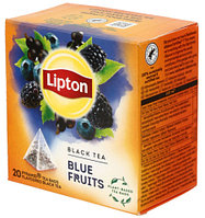 Чай Lipton ароматизированный пакетированный 36 г, 20 пакетиков, Blue Fruits, черный чай