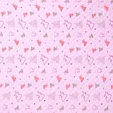 Детское одеяло-покрывало трикотажное 140х200 Мишки-малышки розовый "АртПостель" 2281, фото 2