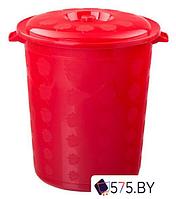 Контейнер для мусора Эльфпласт ЕР012 с крышкой (25 л, красный)