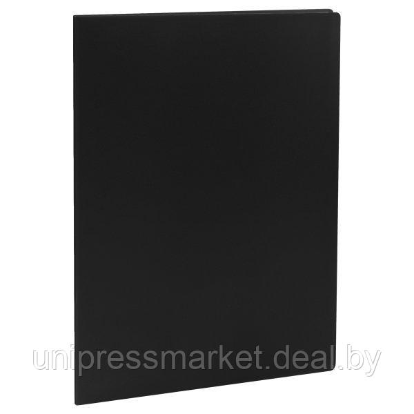 Папка-файл  30 листов, 17 мм, 500мкм, СТАММ черная ММ-32200