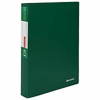Папка-файл  100 листов, 0,8 мм, зеленая, BRAUBERG, 271335