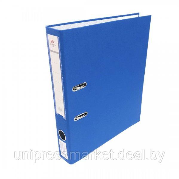 Папка-регистратор 75мм BR-1080 синяя матовая, метал. уголки - фото 1 - id-p134877899