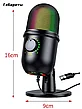 Конденсаторный студийный USB микрофон Mic800bm / c RGB подсветкой, фото 2