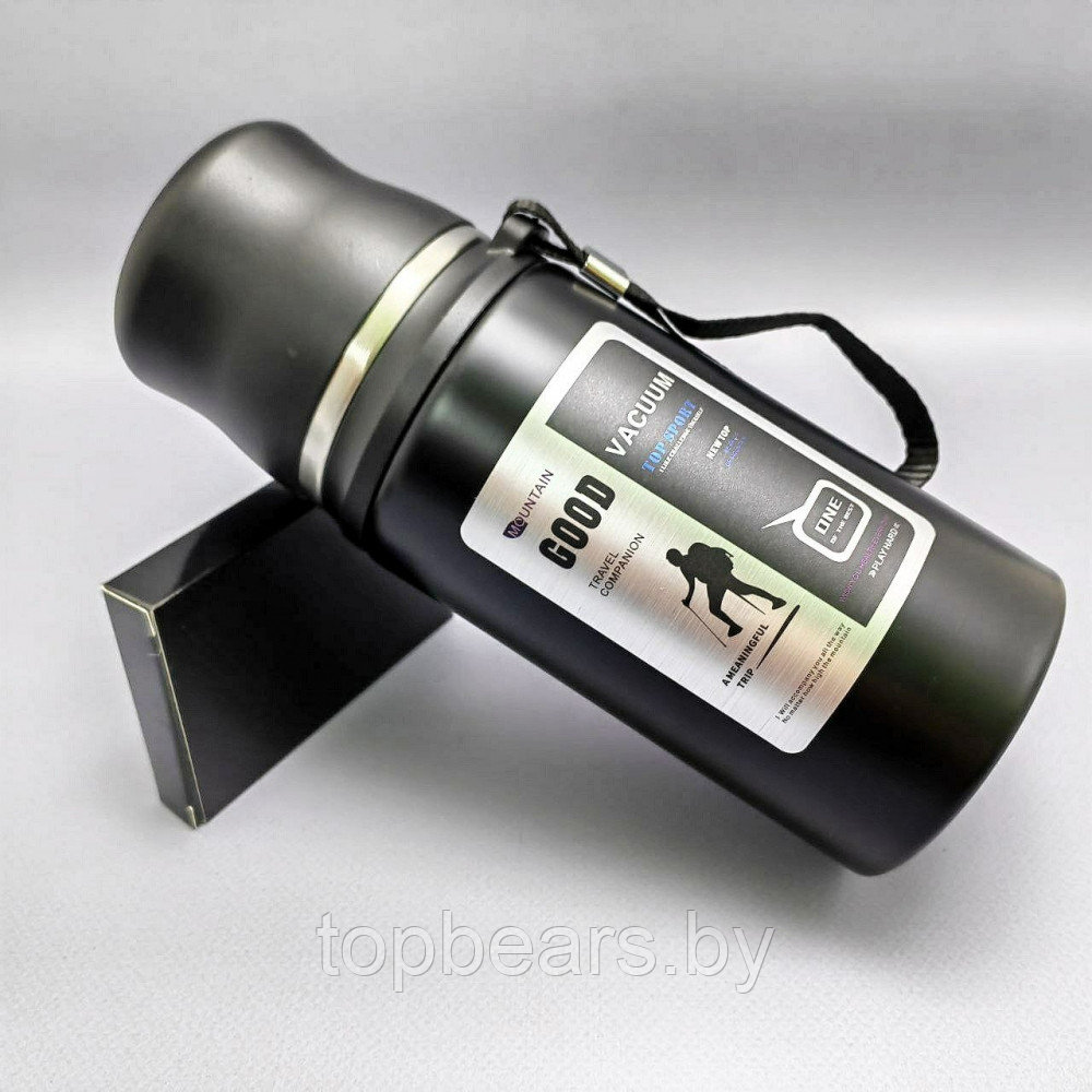 Термос вакуумный 600 мл. Vacuum Cup из нержавеющей стали, чашка, клапан - фото 5 - id-p215357870