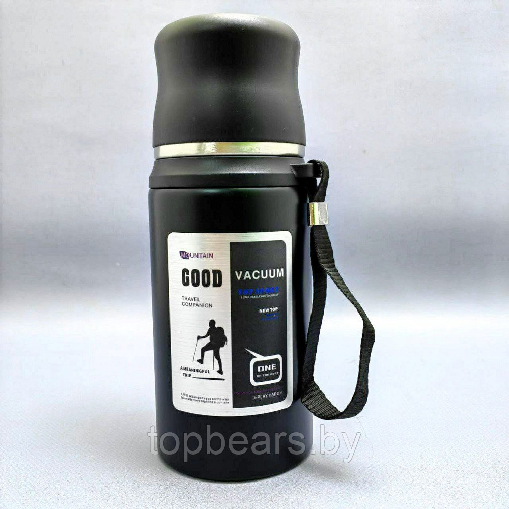 Термос вакуумный 600 мл. Vacuum Cup из нержавеющей стали, чашка, клапан - фото 6 - id-p215357870