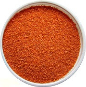 Песок цветной 0,4 мм (кварцевый) оранжевый 1 кг - фото 1 - id-p30631516