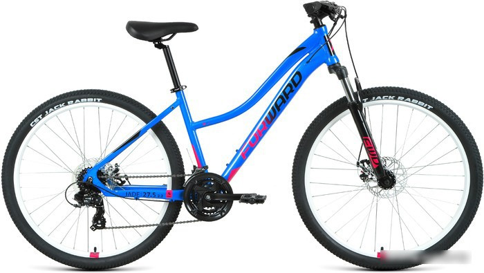 Велосипед Forward Jade 27.5 2.0 D 2022 (голубой/розовый) - фото 1 - id-p210499438