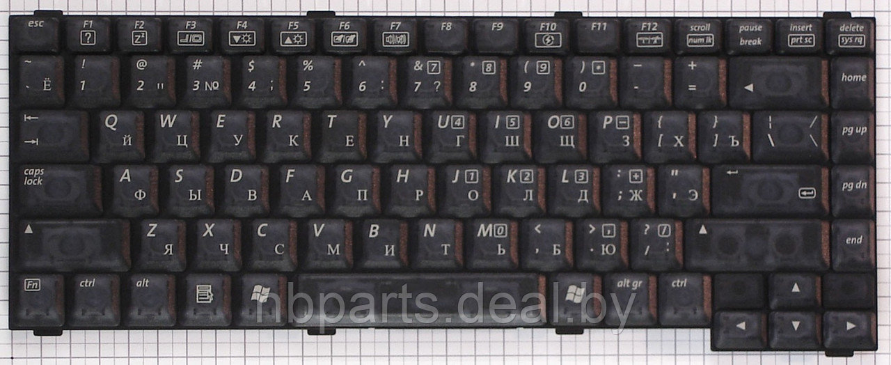 Клавиатура для ноутбука Toshiba Satellite M18, M19, чёрная, RU
