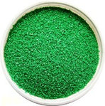 Песок цветной 0,4 мм (кварцевый) салатовый  1 кг