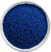 Песок цветной 0,4 мм (кварцевый) синий  1 кг