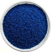 Песок цветной 0,4 мм (кварцевый) синий  1 кг, фото 1