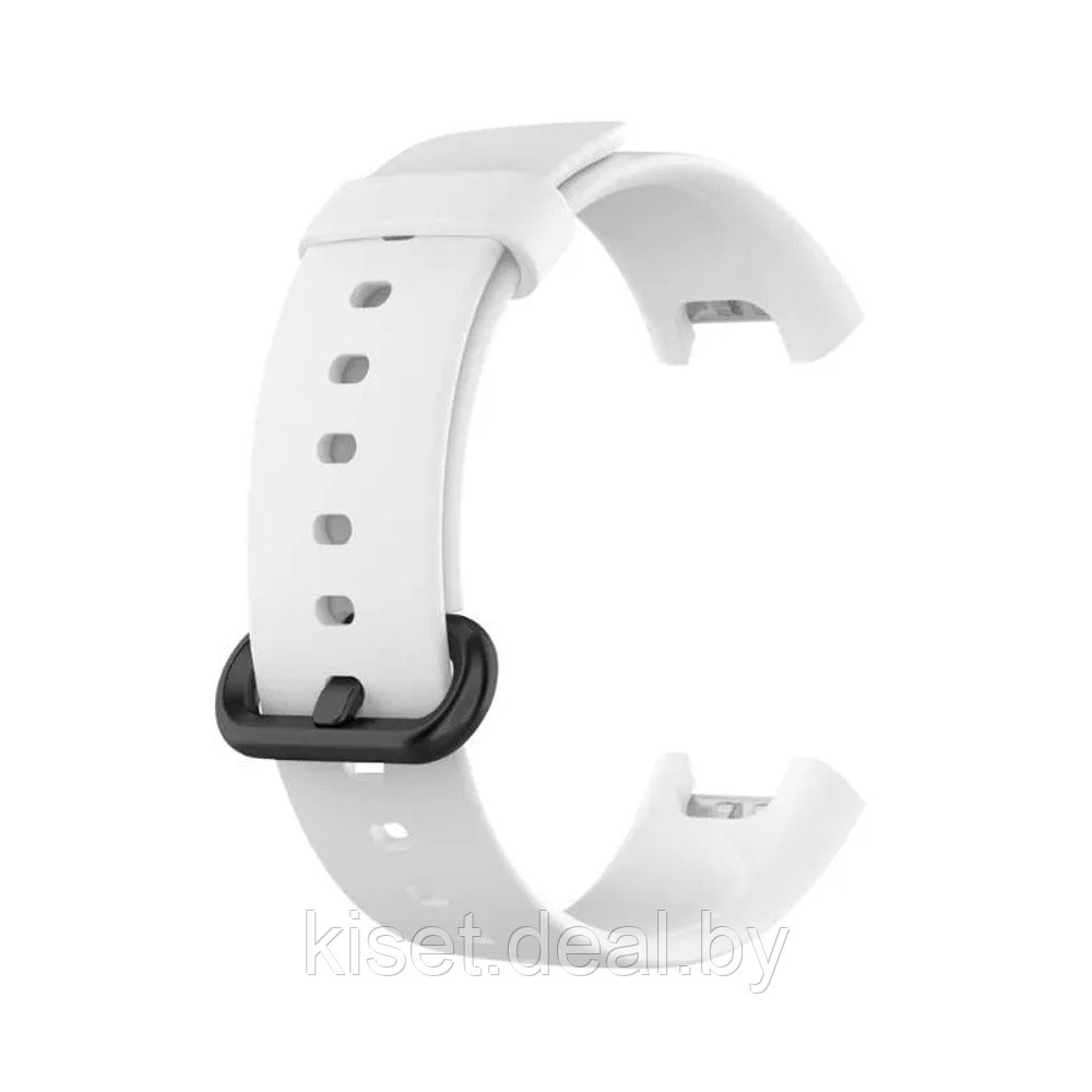Силиконовый ремешок для Xiaomi Mi Watch Lite белый - фото 2 - id-p213491942