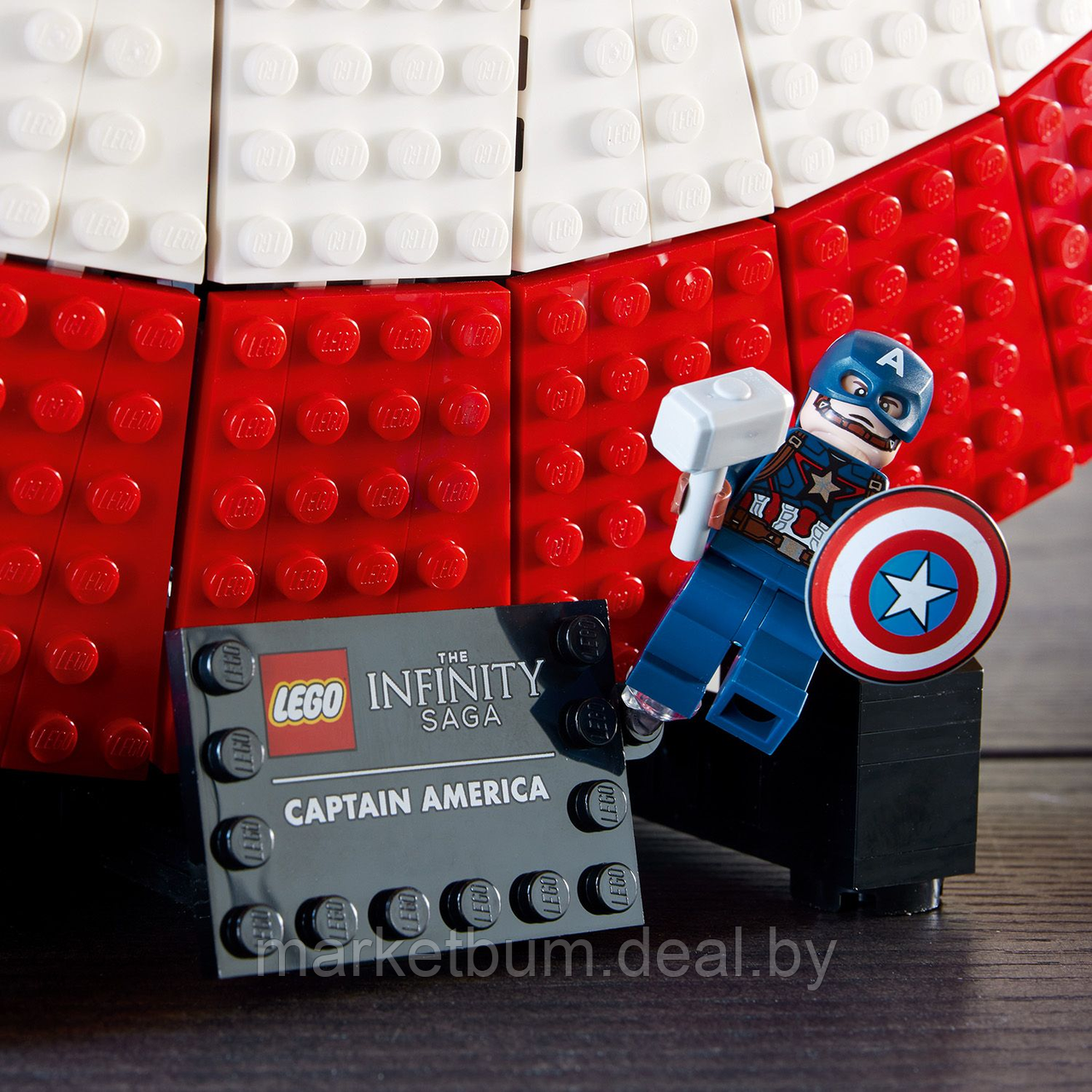 Конструктор LEGO Marvel 76262, щит Капитана Америки - фото 6 - id-p215367189