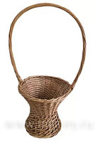 Корзина плетеная (ива), D30*DB23/H70cm, 1 шт. Натуральный