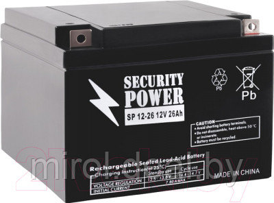 Батарея для ИБП Security Power SP 12-26 - фото 1 - id-p215368233