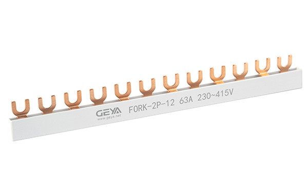 Geya Fork 2P-12 на 12 авт. выкл. 2P, вилка,10мм2, 63A, Шинка соединительная гребенчатая