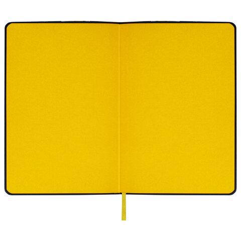 Ежедневник недатированный А5 (138х213 мм) "Stylish", кожзам, гибкий, 160 л., желтый - фото 6 - id-p215371496